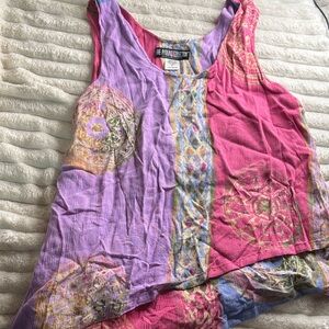 The Pyramid Collection Vibrant Patchwork Tank Top